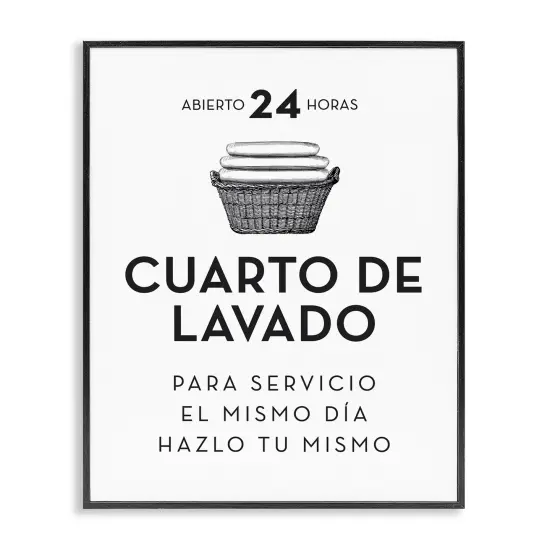 Stupell Industries Publicidad D&iacute;a de Lavander&iacute;a Framed Giclee Art White Framed {7}