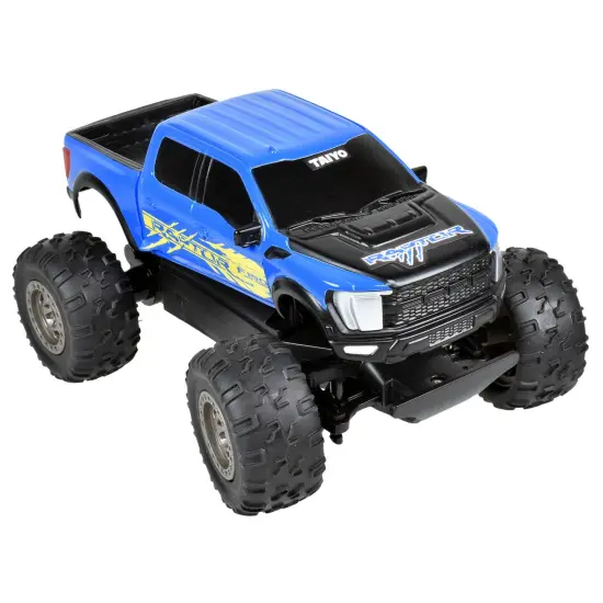Taiyo: Ford Raptor RC - Blue & Yellow - 1:22 Scale Truck, 2.4GHz Remote Controlled Vehicle, Controller, Off Road Design, Battery Operated, Licensed {5}