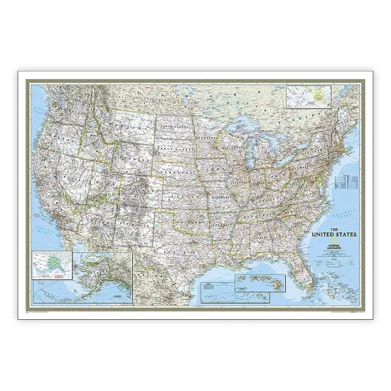 United States Classic Map, Laminated, 43.5" x 30.5" {1}