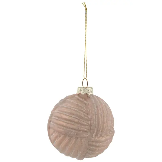 Northlight 3" Pink Woven Mercury Glass Ball Christmas Ornament {3}