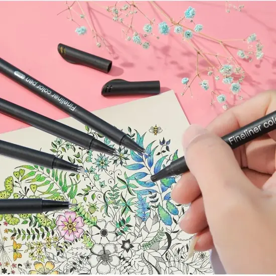 TABANA Watercolor FineLiner Felt Tip Point Pens -36 Colors {3}