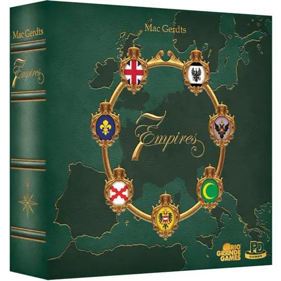 Rio Grande Games: 7 Empires - Strategy Board Game, Medieval 18th Century Themed, Countries Vie For Supremacy On the Old Continent, Age 14+, 2-6 Player {1}