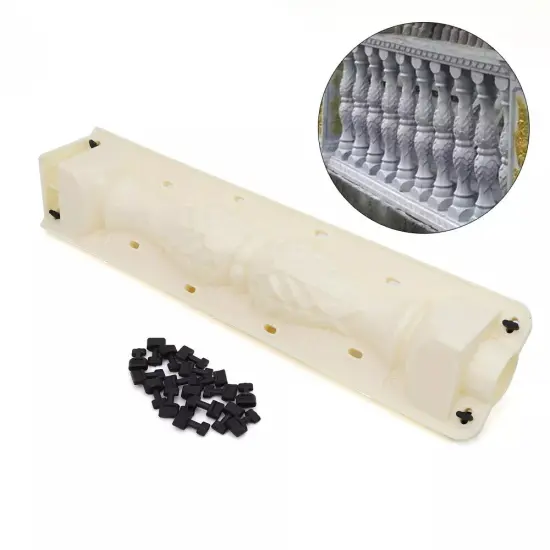 2x 60cm Moulds Balustrades Mold Front Rear Roman Concrete Plaster Cement Railing {4}