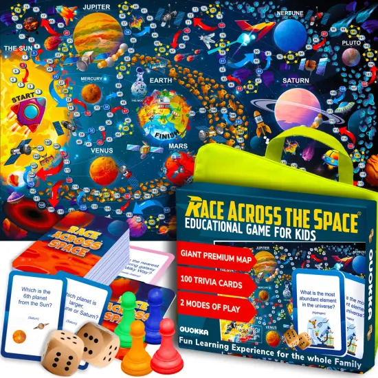 Race Across the Space for Kids 8-12 | Space Board Game {1}
