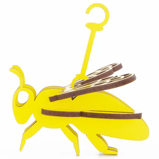 Little & Wood: Woodlet: Small - Honey Bee - Yellow, 3D Wooden Kit-Set, Insect Puzzle, Easy Assembly, Pop Build Fun, Sustainably Sourced Wood, Ages 6+ {3}