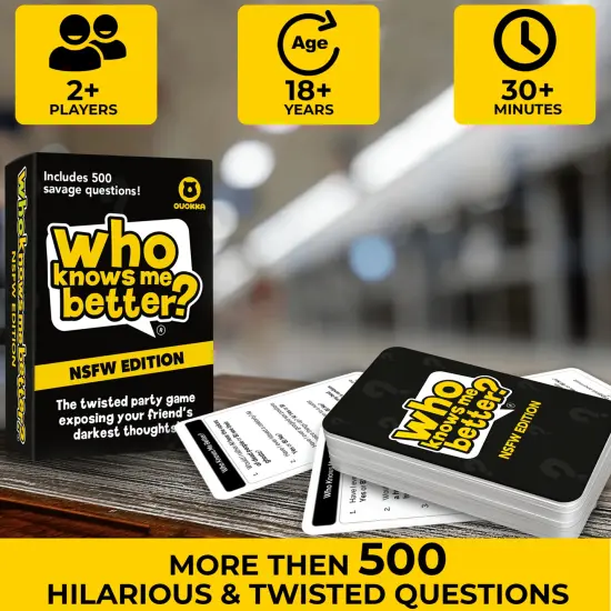 Who Knows Me Better? - Fun Card Board Game for Adults {2}