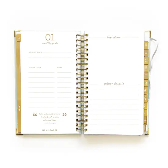 2025 dream.plan.do. planner &ndash; sea breeze | 12 month weekly planner by lake + loft {4}