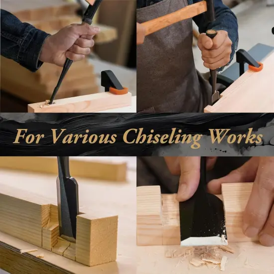 Japanese Wood Chisel 1/8" (3mm) - Professional Oire Nomi Woodworking tools {4}