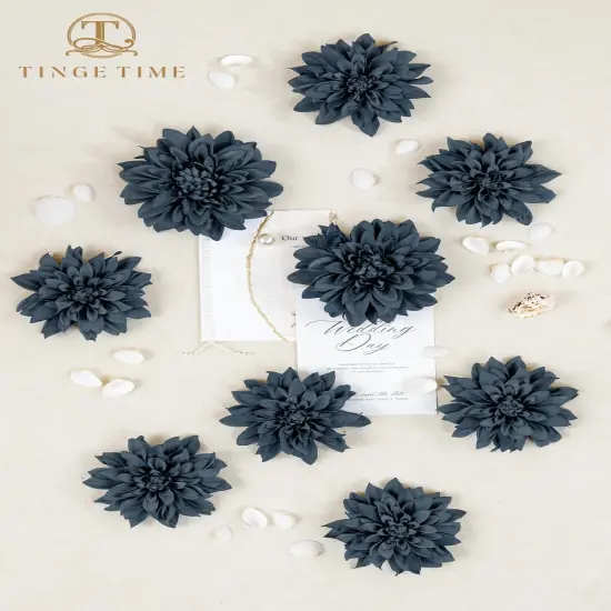 Summer Bouquets Artificial Flowers 20pcs Silk Dahlia 5"/6" Fake Flowers {2}