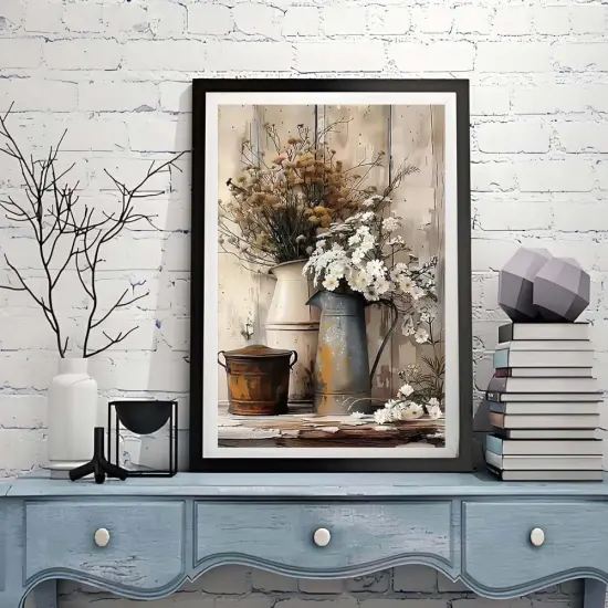 Diamond Painting Kits for Adults,5D Full Round Drill Diamond Art Yellow Flowers,DIY Diamond Dots with Paint by Diamonds Painting Kit for Home Decor 12x16inch {2}