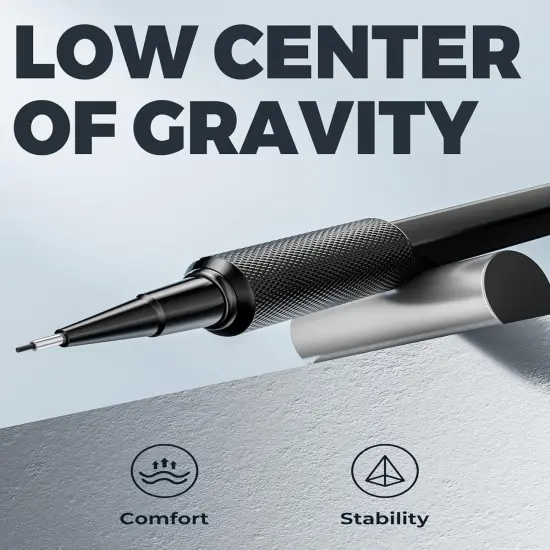 0.5mm Mechanical Pencil Set, 3PCS Metal Mechanical Pencils 0.5mm with 6 Tubes HB & 2B Lead Refills, Erasers, Weatherproof Artist Pencils with Case for Outdoor Writing Drafting Drawing {4}