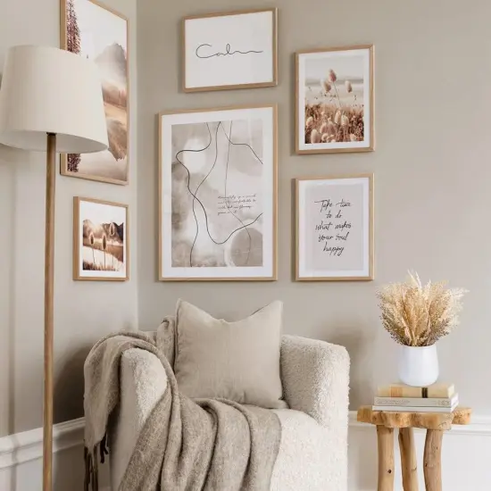 Faux Pampas Grass with Vase, Artificial Pampas Grass Flowers Bouquet Plant Fluffy Boho Home Decor Fake Pompass Pompous Grass Floral Arrangement for Wedding Party Table Room Decorations Broze {2}