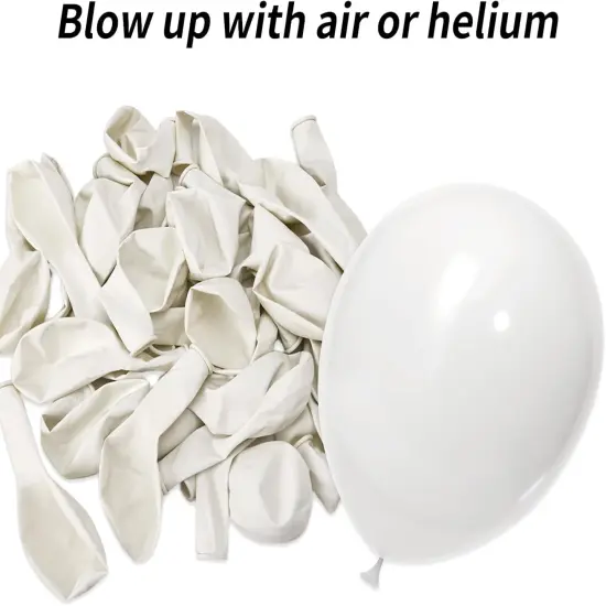 5 Inch 120pcs White Latex Party Balloons, Thicker White Balloons for Birthday Wedding Baby Shower Graduation Anniversary Party Decorations {4}