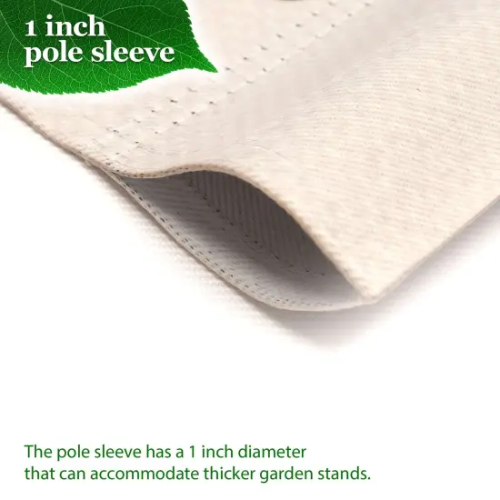 G128 Combo Pack Garden Flag Stand Black 36x16IN & Garden Flag Welcome American Flag Flowers Printed 12x18IN Double Sided Yard Garden Lawn Decoration {2}