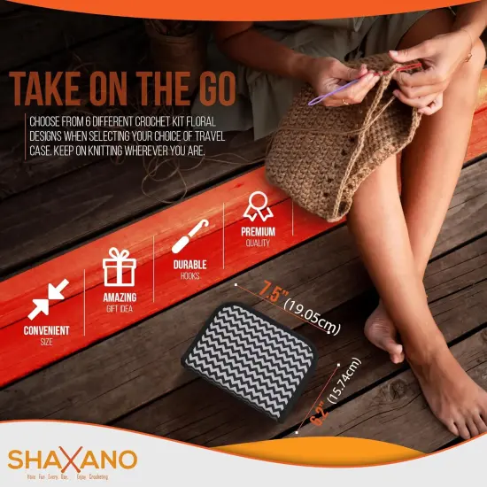 SHAXANO Crochet Hooks Kit with Case {2}
