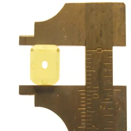 20 10mm Light Brown Glass Cube Beads {6}