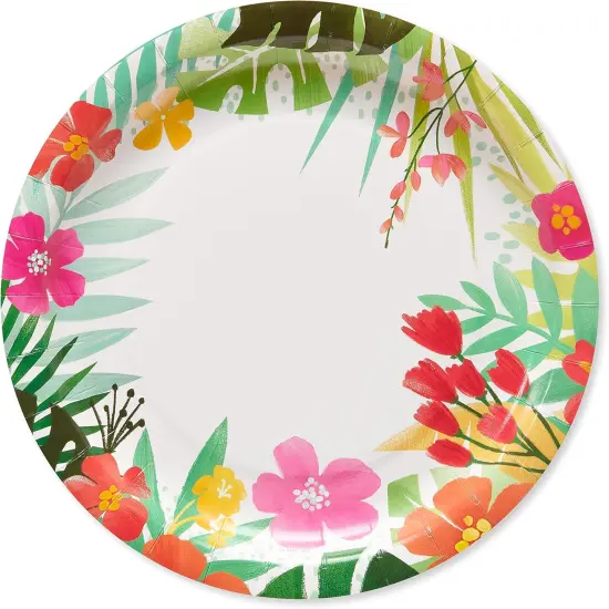 Tropical Luau Party Supplies for BBQs and All Summer Parties, Dinner Plates (36-Count) {1}