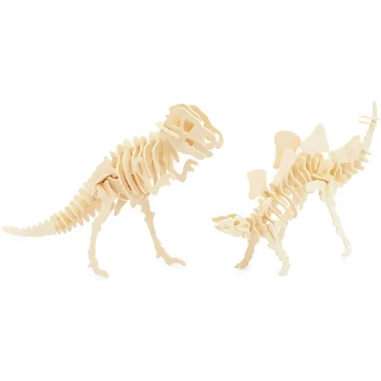 30 Pieces Air Dry Modeling Clay Craft Kit for Kids with Puzzle Sheet, Dinosaur T-Rex Stegosaurus Multicolor {4}