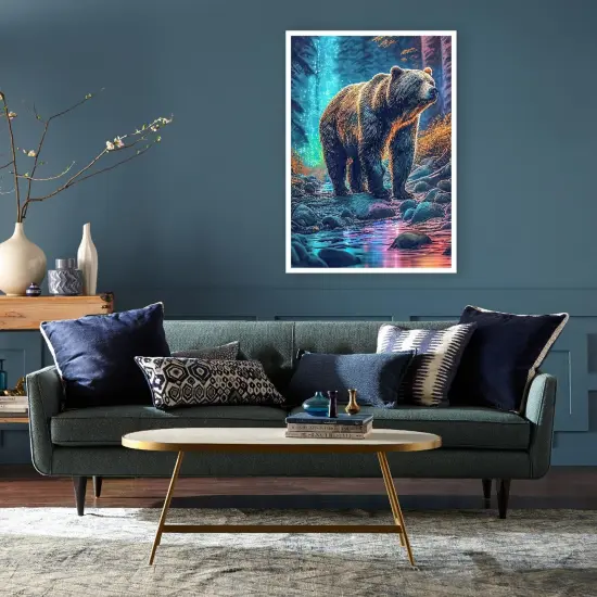 Diamond Art Kits for Adults - Polar Bear Forest Starry Night Diamond Painting Kits DIY 5D Full Drill Diamond Dots Paintings with Diamonds Gem Art and Crafts for Home Decor 12x16 Inch {2}