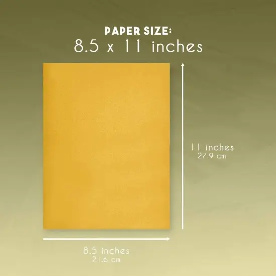 Gold Metallic Paper - 48-Pack Shimmer Papers, Double Sided, Laser Printer Compatible, Perfect for Weddings, Baby Showers, Birthdays, Craft Use, 8.5 x 11 Inches {6}