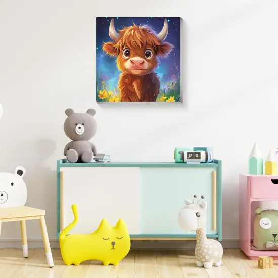 Cow Paint by Numbers Kit for Adults Framed, Cow Paint by Number with Frame, Painting by Numbers for Gifts and Home Decor {5}