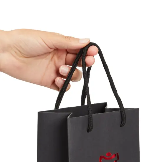 12-Pack Wine Gift Bags with Rope Handles, 4 Assorted, Elegant Black Metallic Foil Designs for Wine Bottles, Liquor, Champagne, Sparkling Cider (13.7x4.6x4 inches) {5}