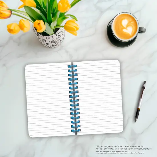 Tuscan Delight | 5.25x8.25 Inch Compact Wire Journal | Non-Dated | Foil Stamped Cover {4}