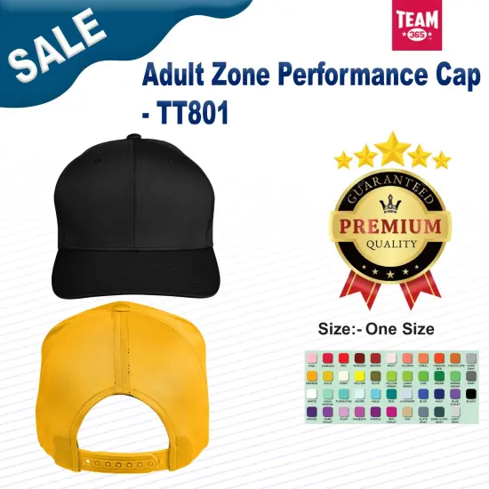 Team 365&reg; Adult Zone Performance Cap SPORT ROYAL {2}