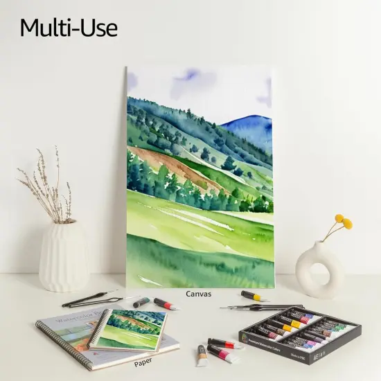 Watercolor Paint Set - 24 Liquid Paint Tubes 0.4oz, Artist Paint for Adults, Non-Toxic, Watercolors {3}