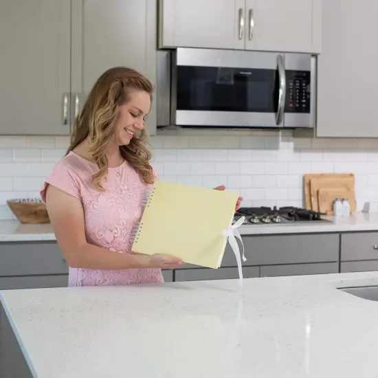 Yellow Scrap Book. Scrapbooking Supplies, Memory Book, Wedding Guest Book, Photo Album, Baby Shower Gifts, Valentines, Engagement Gifts, and Anniversary {2}