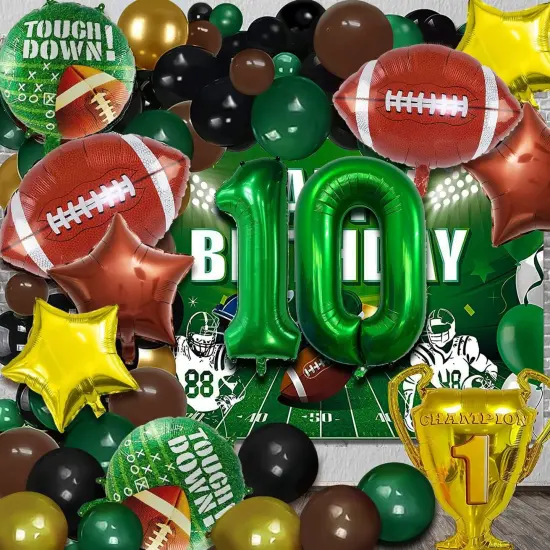 Football Balloons Set Football Birthday Party Decorations Football Touchdown Sports Theme Birthday Party Decoration, Tailgate Game Day Football Theme Supplies Birthday Party Decorations {2}