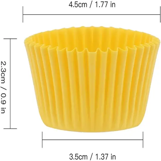Colored Mini Paper Cupcake Liners Vibrant Muffin Baking Cups 400-Count {4}