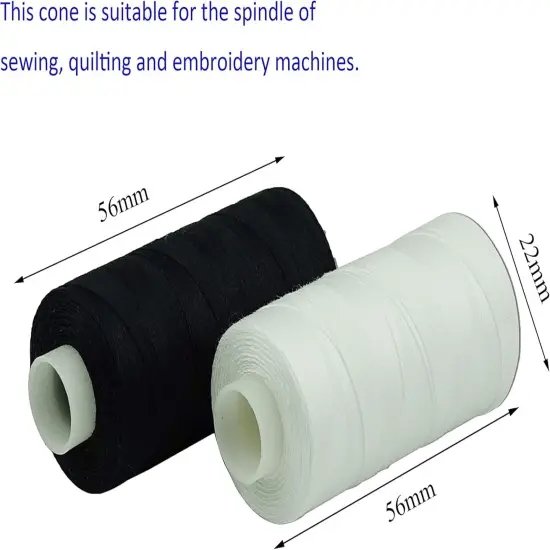 12 Multi Colors All Purposes Cotton Quilting Thread 50s/3 Thread for Piecing Sewing etc - 550 Yards Each (Neutral colors) {4}