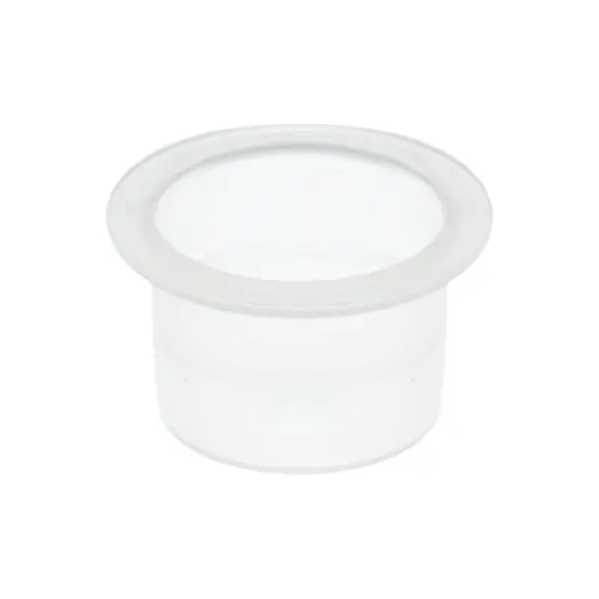 1000 Pack Medium Disposable Tattoo Ink Caps, Pigment Cups for Microblading (17mm) Clear {6}