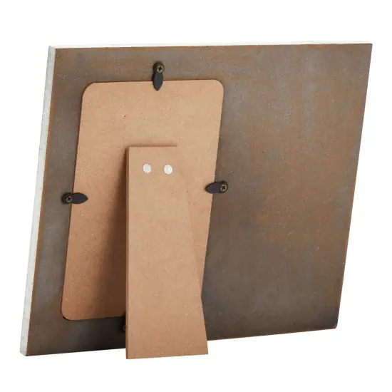 Rustic-Style Wooden Pet Memorial Picture Frame, 9.5x7.9-Inch Sentimental Dog Photo Frame to Memorialize Pets That Have Passed On, Forever In Our Hearts Display for 4x6-Inch Photos (White) {6}