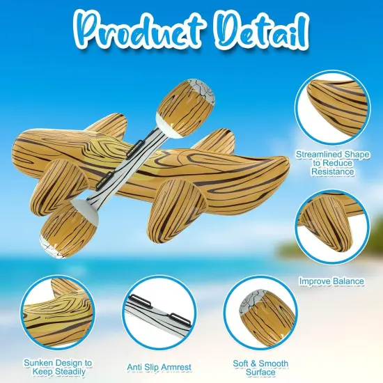 Pool Floats Games Toys, Inflatable Raft Pool Toys for Kids (Ages 8-12) & Adults, Inflatable Logs Battle Game for Family, Swimming Pool Floaties Patented {3}