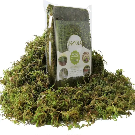 Fake Green Moss for Potted Plants, 4OZ Artificial Moss for DIY Crafts, Faux Moss for Table Centerpieces Fairy Garden Decor {1}