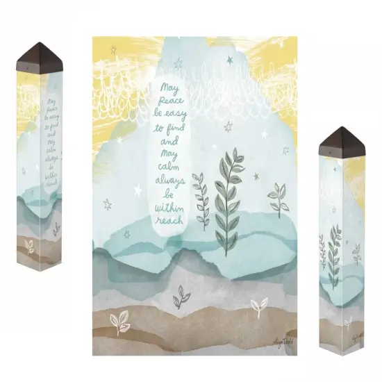 Peace And Calm Art Pole 20 Inches Tall Memorial {1}