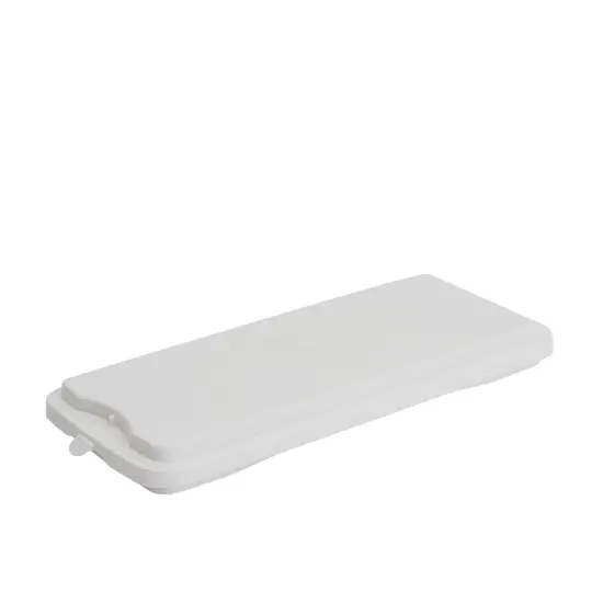 Plastic Bread Keeper Box, Storage Container for Kitchen (14.5 x 5.75 x 6.25 In) White {4}