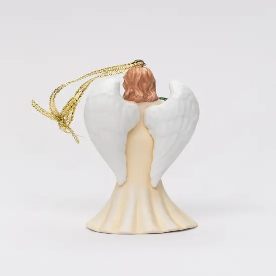 Ceramic Angel With Wreath Ornament, Home D&eacute;cor, Gift for Her, Gift for Mom, Religious D&eacute;cor, Christmas D&eacute;cor {3}