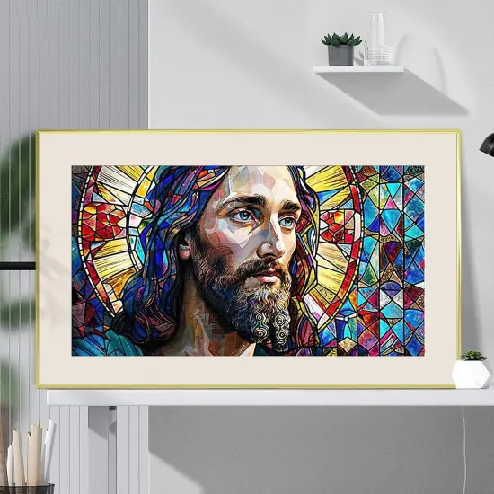 Large Diamond Painting Kits, 5D Jesus Diamond Art Kits for Adults, DIY Full Drill Jesus Diamond Art Painting, Large Gem Art Kits for Home Wall Decor 27.5X15.7 Inch {4}