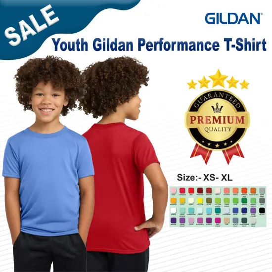 Gildan&reg; Youth Gildan Performance Crewneck Short Sleeve T-Shirt {2}