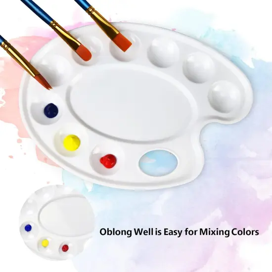 Upgrade 4 Pack Paint Tray Palettes with Thumb Hole,Plastic Paint Pallets for {3}