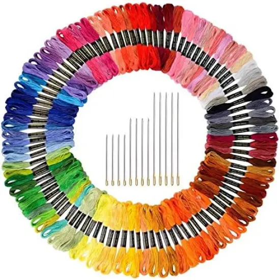 124 Skeins Embroidery Floss {1}