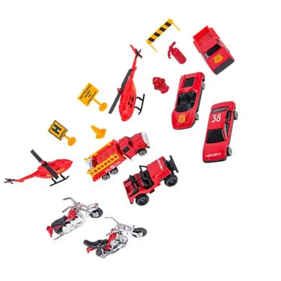 Die cast Fire Team 15 Piece Set {3}