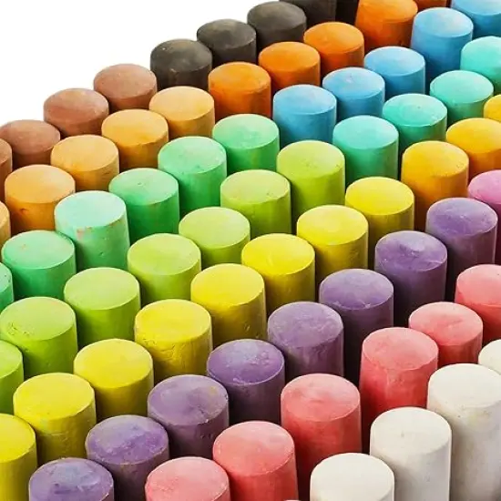 180 Pack Washable Sidewalk Chalk for Kid, 20 Colors Non-Toxic Jumbo Chalk Paint Bulk for Summer Outdoor Activity, Playground, School Classroom Chalkboard, Chalk Party Favors Set for Toddler Kids Adult {5}