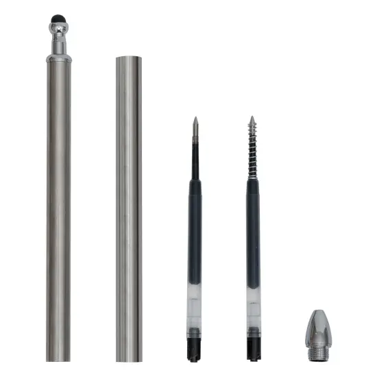 Makerflo 72 Pieces Craftable Stainless Steel Pens and Blanks for Epoxy, Vinyl, and Hydro-Dipping DIY Projects - Black Ink Gel Pens for Crafting & Gifting - Not for sublimation {4}