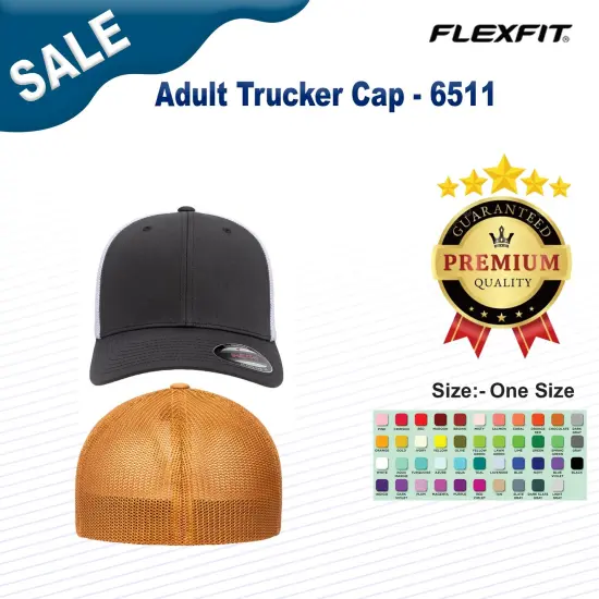 Flexfit&reg; Adult Trucker Cap NAVY/ GRAPHITE {2}