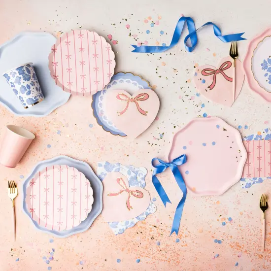 BELLE BLUE ELEGANT FLORAL CUPS {2}