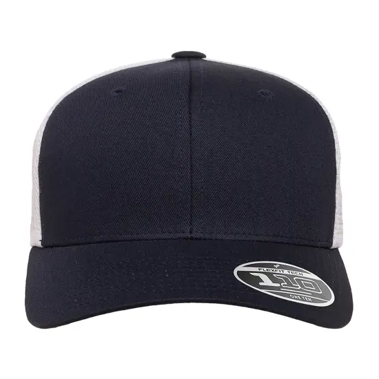 Flexfit&reg; Adult Adjustable Mesh Cap NAVY/ WHITE {1}